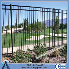 Anping Factory Powder Coated galvanized steel garden fence, antique garden fence, cheap garrison fencing